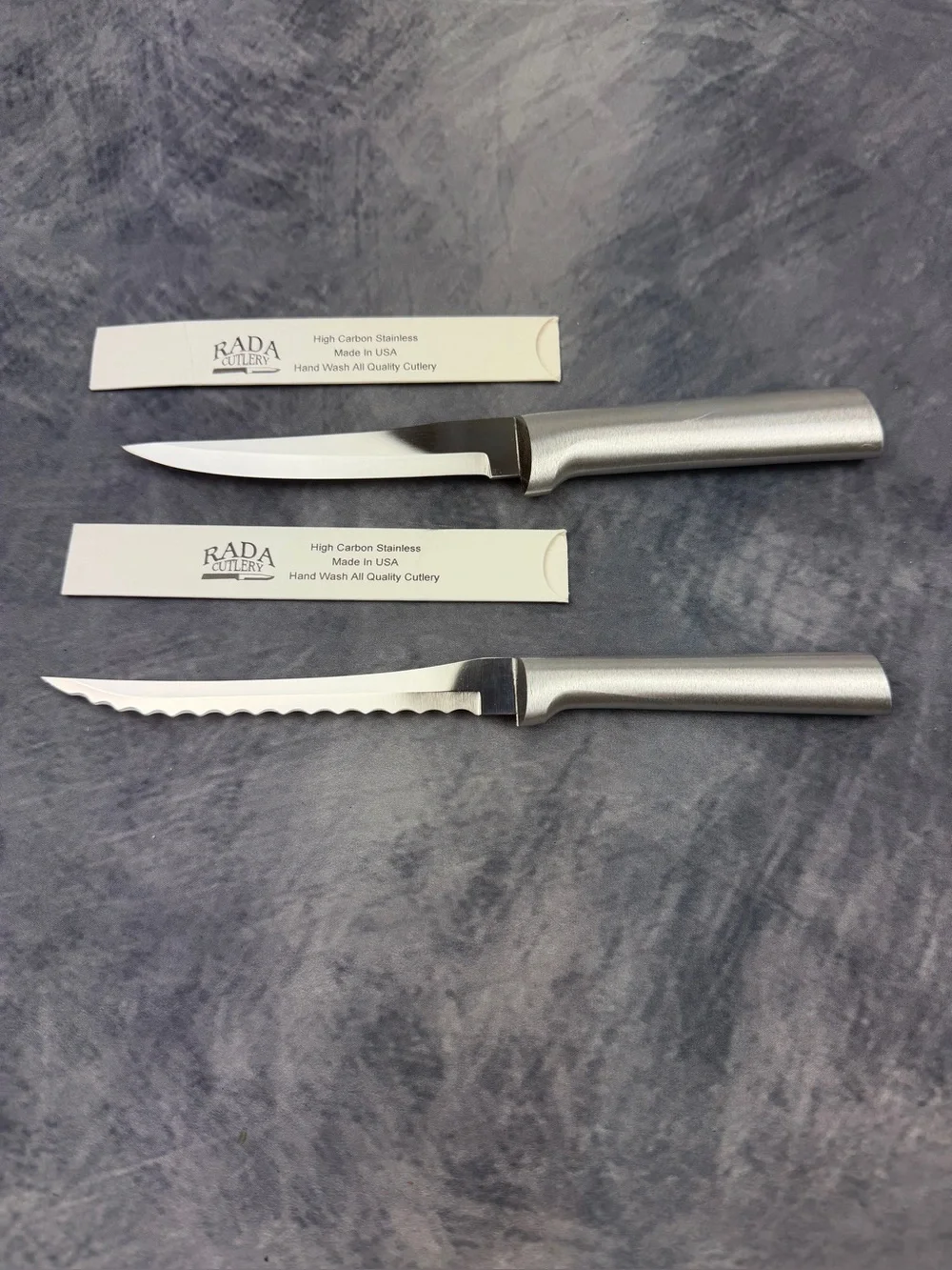 RADA Cutlery Tomato Slicer and Regular Paring knife. New with sleeve.